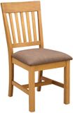 vidaXL Eetkamerstoel 2 stuks Massief Eikenhout Grijs 45 x 59 x 92 cm