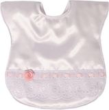 Soft Touch Slabbetje Lace & Rose 33 cm Satijn Wit