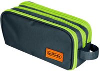 Herlitz Pennenetui Dubbel Neon uni, Polyester, Oak/Kiwi