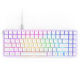 NZXT Function 2 MiniTKL 2024 - Compact Optisch Gaming Toetsenbord - 8K Polling Rate - Optische Lineaire Schakelaars - Verstelbare Actuation - Double Shot PBT Keycaps - RGB - Hot Swap - Wit US (QWERTY)