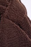 Rino & Pelle Asho Sjaal Vrouwen Polyester Effen Coffee Roast