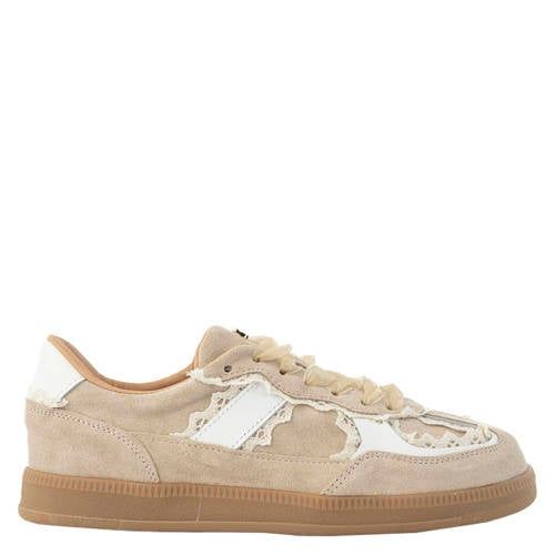Babouche Babouche Nala-163 suède sneakers beige
