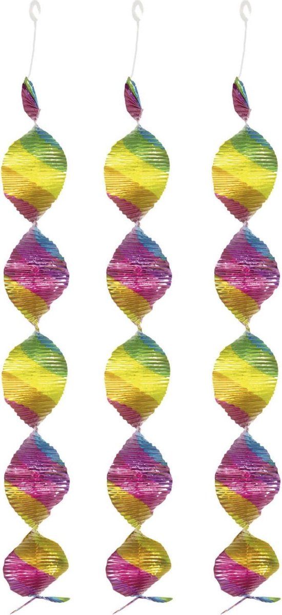 Regenboog Hangdecoratie 4st