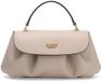 GUESS Amorette Top Handle Flap Bag Taupe Schoudertas
