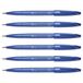 Pentel SES15 Brush Sign Pen viltstift flexibele vezelpunt, neonkleuren, 6 stuks