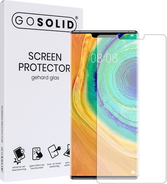 GO SOLID! Screenprotector Huawei Mate 30 Pro - Anti-bacterieel Glas
