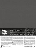 Clairefontaine 796009C - Gecacheerd Pastelmat Papier - 5 Gecacheerde Vellen Speciaal Karton voor Droge Pastels - 24x32 cm 360g 1,8 mm - Antraciet