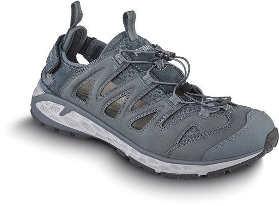 Meindl Brindisi Wandelsandaal - Heren leren lage wandelschoenen - graphit - Maat 43 - Blauw