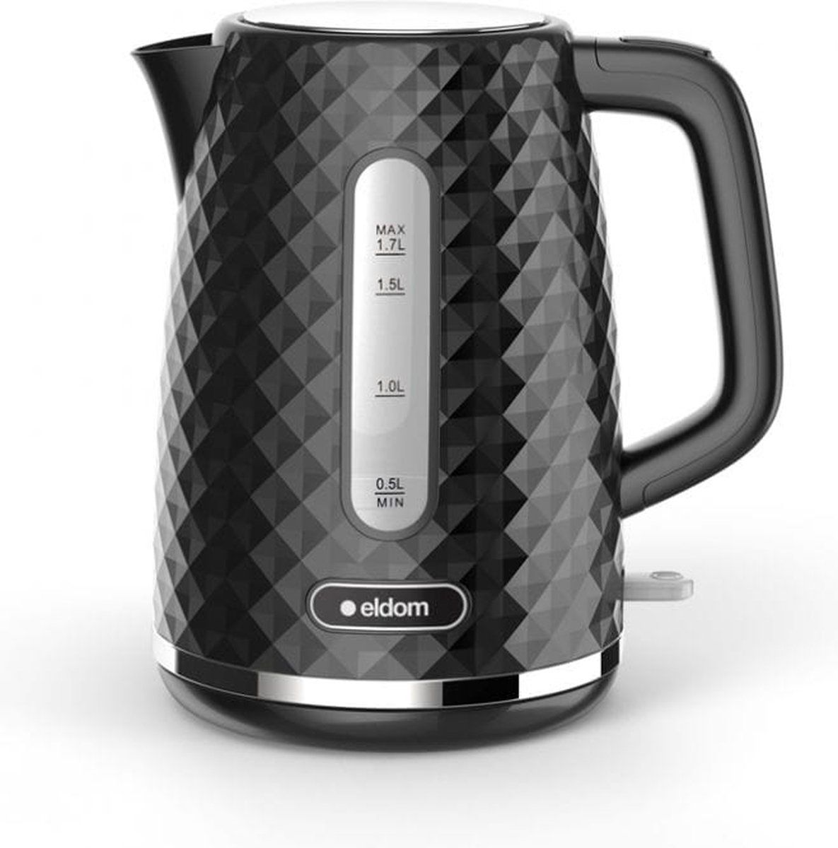 ELDOM Retro Waterkoker - Zwart Glans - 1.7 Liter (2023)