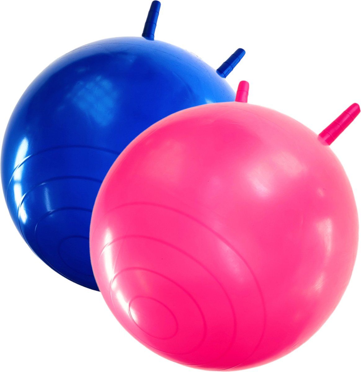 Jobber Toys Skippybal Set - Skippybal 2x - 45cm - Roze - Blauw