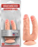 Chisa Novelties Wenzhou Chisa Toys Co., Ltd. Dildo's met zuignap voor dubbele penetratie Bromeo - beige