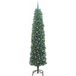 Sapin de Noël artificiel vert 240 cm PVC et acier et plastique