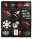 Kaemingk Decoris Kersthangers - 25x - rood/wit/groen - onbreekbaar - Kerstboomversiering kunststof