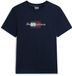 Tommy Hilfiger Men's T-shirt - Cotton - Short Sleeve - Size M - Navy/Red/White