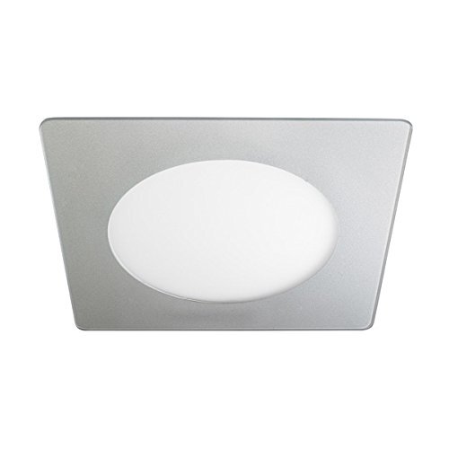 Wonderlamp LED extra vlak vierkant met grijs decoratief glas incl. driver 20 W 15 x 15 x 2,3 cm