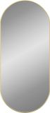 vidaXL Wandspiegel 100x45 cm ovaal goudkleurig