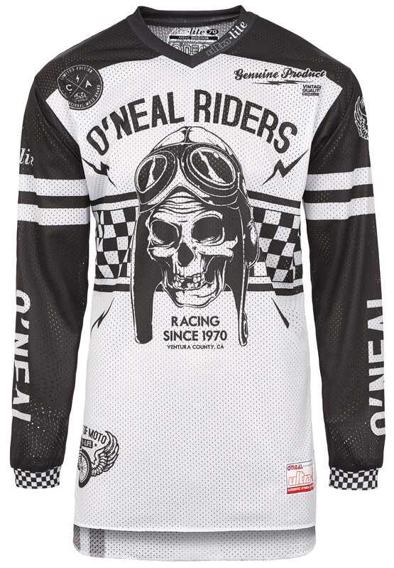 O'Neal Ultra Lite LE 70 Fietsshirt lange mouwen Heren, black/white