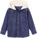 Vertbaudet Jongensoverhemd met capuchon donkerblauw
