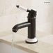 PaulGurkes Nostalgie Robinet Mélangeur Monocommande Noir Rétro Robinet de Lavabo