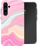 Selencia Vivid Backcover voor de Samsung Galaxy A55 - Pastel Lipstick Marble