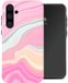 Selencia Vivid Backcover voor de Samsung Galaxy A55 - Pastel Lipstick Marble