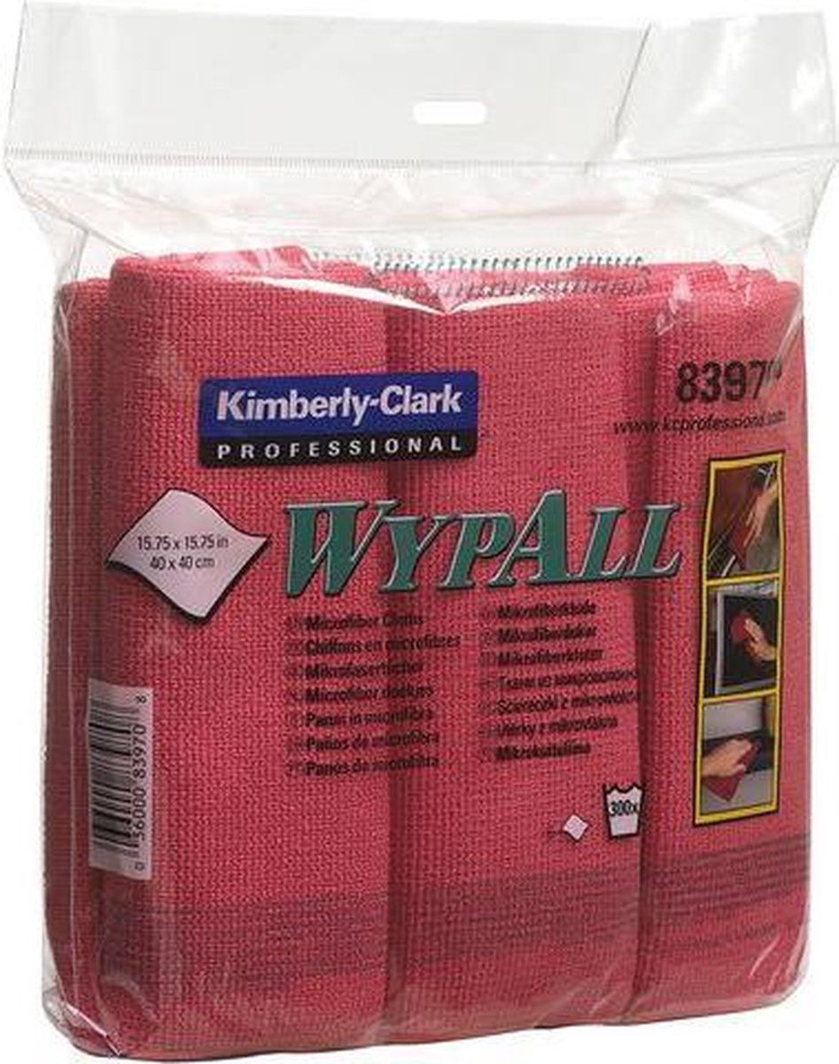 Wypall Wypall Schoonmaakdoek microvezel rd/pk 6