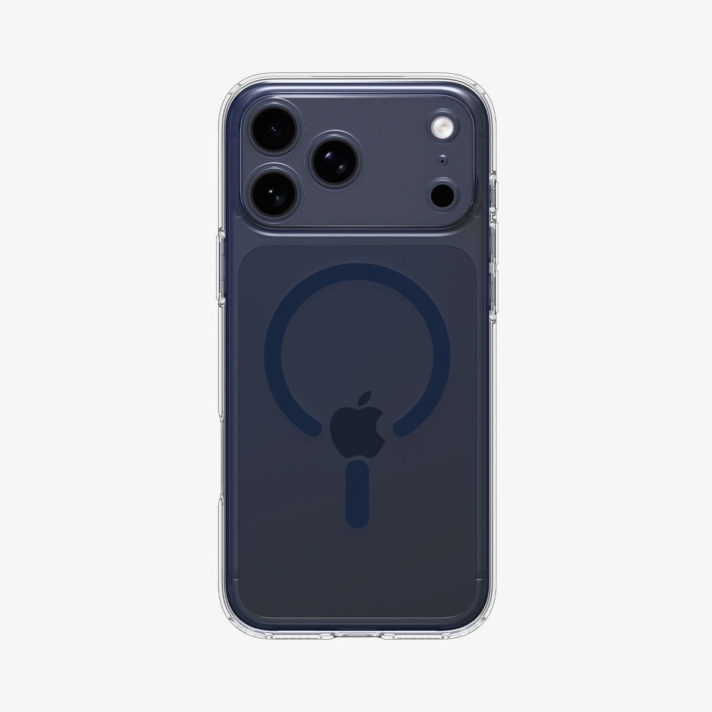 Spigen Ultra Hybrid (Mag Fit) mobiele telefoon behuizingen 17,5 cm (6.9") Hoes Donkerblauw, Transparant