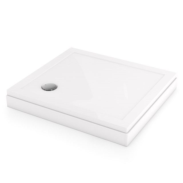 Maxaro Hoge Douchebak 110x100cm Rechthoek Acryl Hoogglans Wit