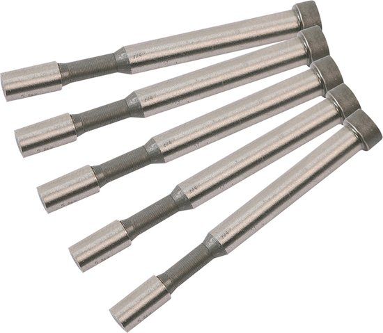 Silverline Pneumatische knabbelschaar pons - Set van 5 stuks - 5055058122537