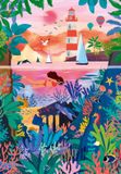 Pieces & Peace puzzle Fonds Marins Colorés - 1000 pièces puzzle