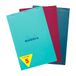 Rhodia 19100Cpack - Rhodia Geniet Notitieblok KLEUREN N°19 - A4+ 21 x 31,8 cm - Kleine Ruitjes - 80 Afscheurbare Vellen - Clairefontaine Papier 80 g/m² - Assorti Kartonnen Omslag - Pakket van 5 - Willekeurige Kleur