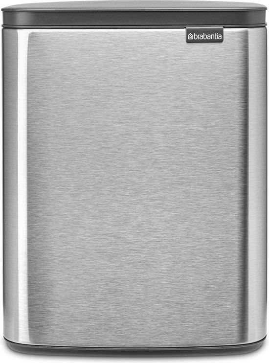 Brabantia Bo Prullenbak - 12 liter - Matt Steel Fingerprint Proof