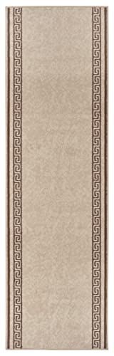 Hanse Home Casa Tapijtloper 80 x 450 cm - tapijtloper zacht laagpolig tapijt, modern design, loper voor hal, slaapkamer, kinderkamer, badkamer, woonkamer, keuken, decoratiefant, ivoor