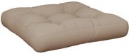 vidaXL Palletkussen 60x61,5x10 cm stof taupe