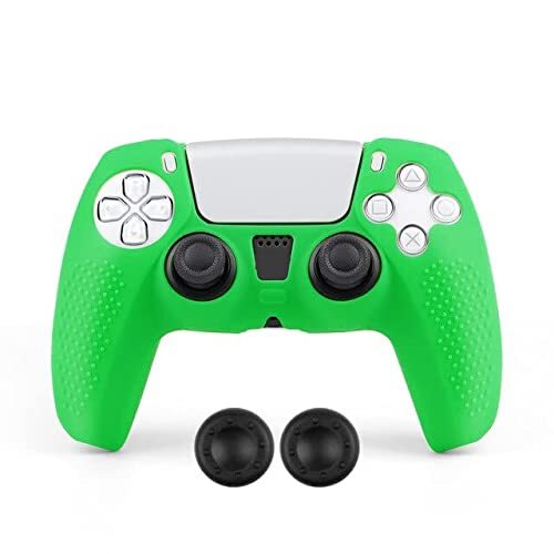 Generic | Siliconen Controller Hoesjes | 4.26 | Grip Groen | Beschermhoes Skin Grip | Softcover Case | Compatibel met PS5 - Playstation 5