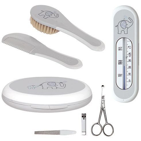 Bébé-jou Uni Geschenkset - Wit/Grijs - Unisex