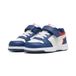 Puma Rebound Slam Lo AC+ Inf, gymschoenen voor kinderen, uniseks, 0-24, veer sieraden, blauw/grijs/wit, 24 EU