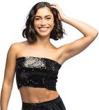 Boland - Top Sparkle zwart (M/L)