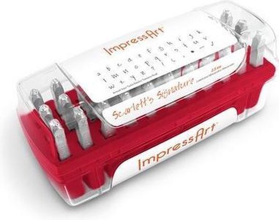 Impress Art Slagletters Scarletts, luxe, Klein 2,5 mm