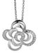 Orphelia ZH-4864 - Hanger bloem + Ketting - Zilver 925 - Zirkonia - 45 cm