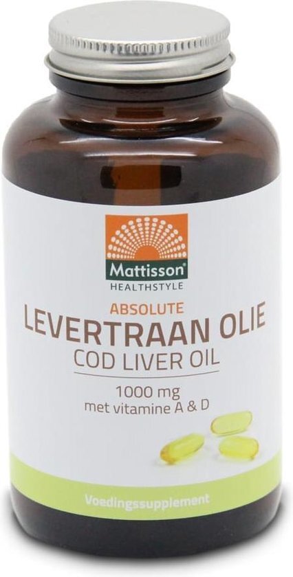 Mattisson Levertraan 1000mg Vitamine A & D Capsules
