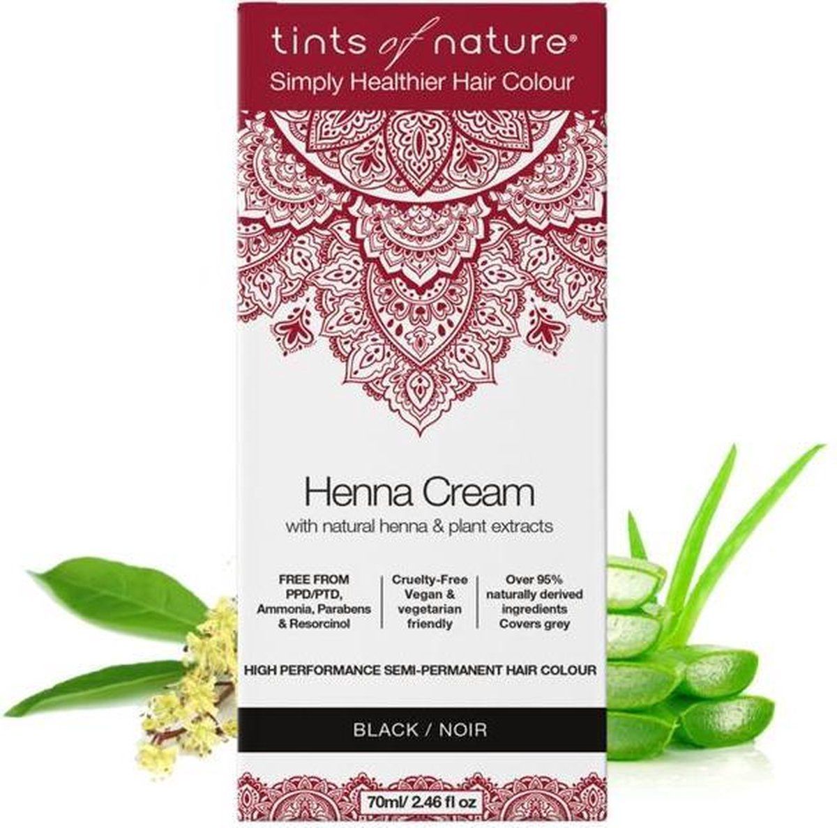 Tints Of Nature Semi-permanent Hair Colour, Vegan Friendly Henna Cream - 0704326424990