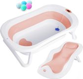 Opvouwbaar Babybadje met badzitje/badje XXL met thermometer om de watertemperatuur te regelen/badje op 3 niveaus - vanaf geboorte tot 3 jaar
