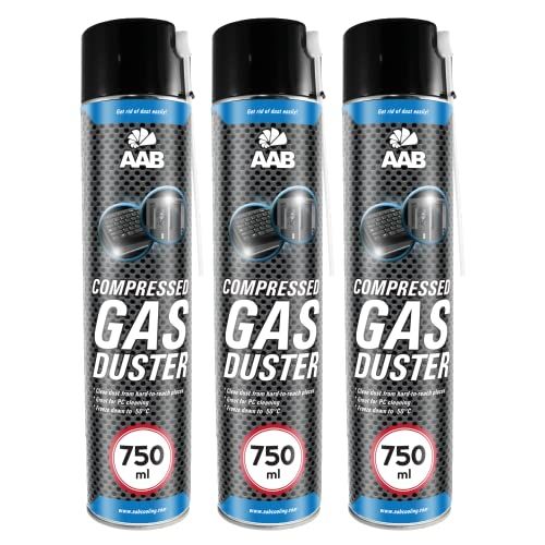 AABCOOLING 3 x AAB Compressed Gas Duster 750ml