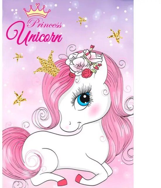 Unicorn Fleece Deken 100 x 140 cm