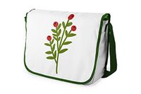 Bonamaison Digitaal bedrukte Messenger schooltas met kaki riem voor meisjes en jongens, boodschappentassen voor scholieren, schoudertassen, grootte: 29x36 cm