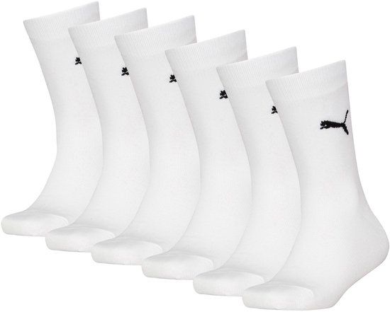 PUMA EASY Rider Sokken 6 Paar - Maat 35-38 - Wit