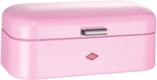 WESCO Grandy Broodtrommel | 10 Liter - Maat L | Metaal - Roze