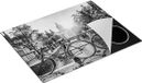 Chefcare Inductie Beschermer Amsterdamse Brug - Zwart Wit - 77x59 cm