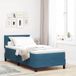 Maison Exclusive - Lit boxspring avec tête de lit bleu foncé 100 x 200 cm, velours